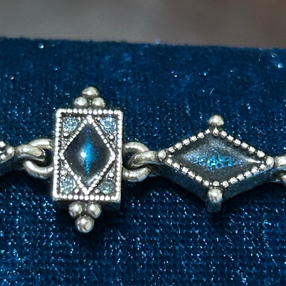 Napier Vintage blue and silver bracelet - Picture 2 of 5